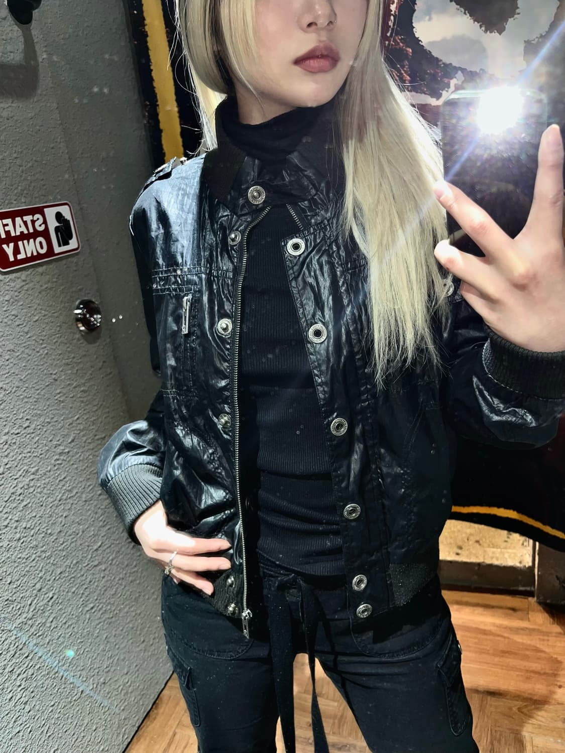 빈티지 나일론 스냅 자켓 상품이미지1