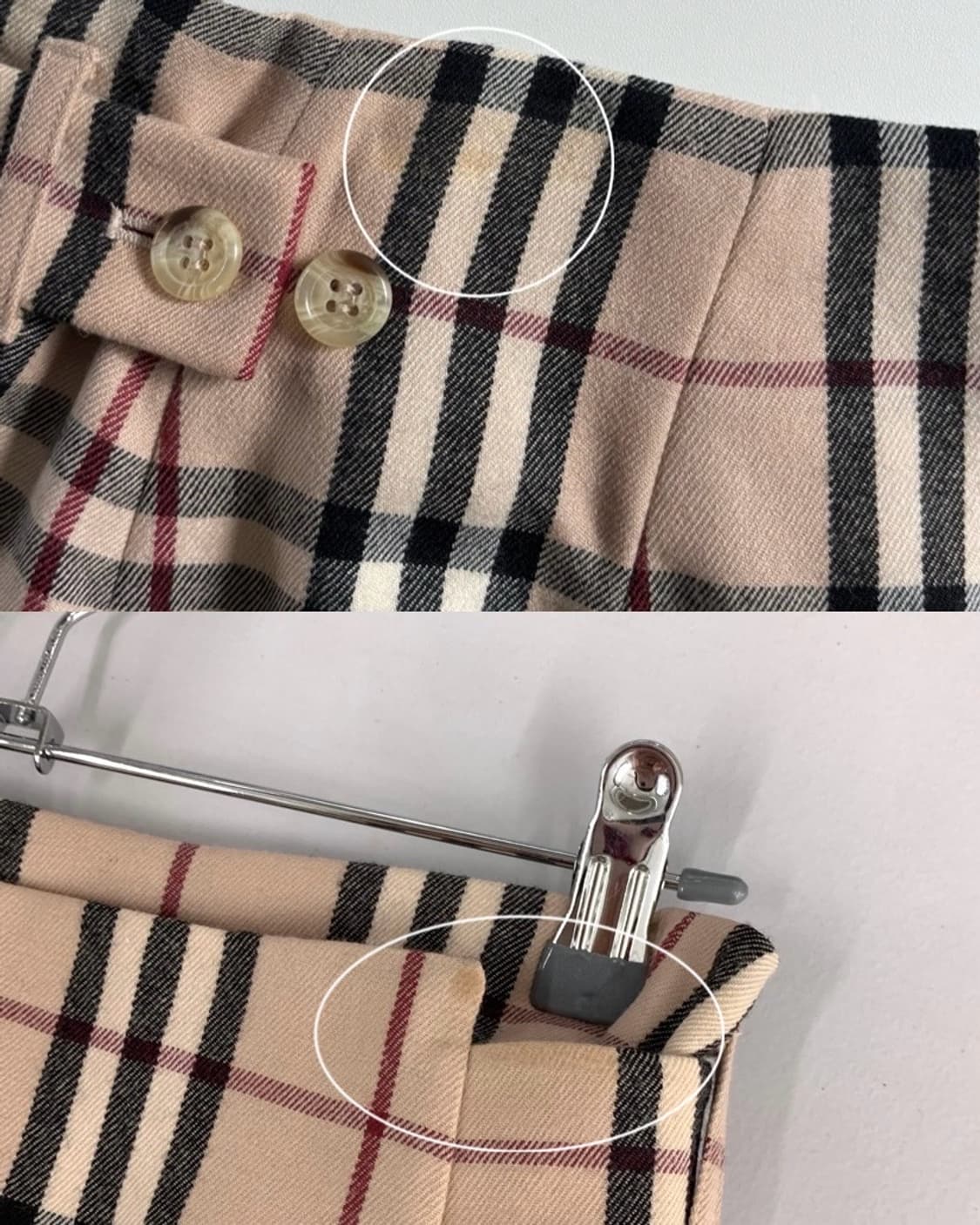Burberry 버버리 베이지 노바체크 스커트 상품이미지9