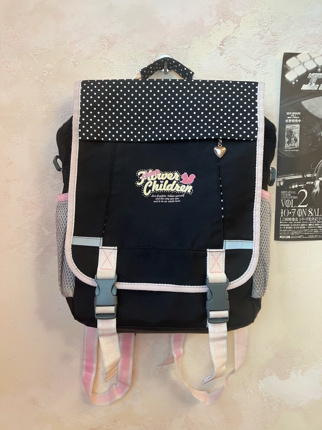 jpn 도트 러블리 스퀘어 백팩/크로스백 (2ways) 상품이미지1
