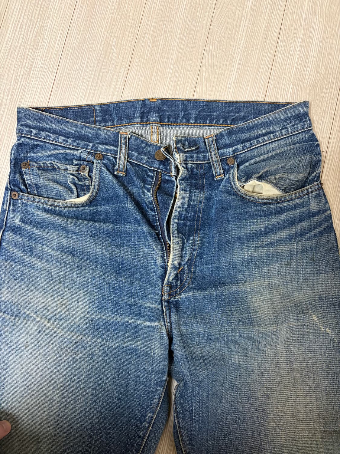 60s 오리지널 빈티지 리바이스 505 Big E 데님 상품이미지3