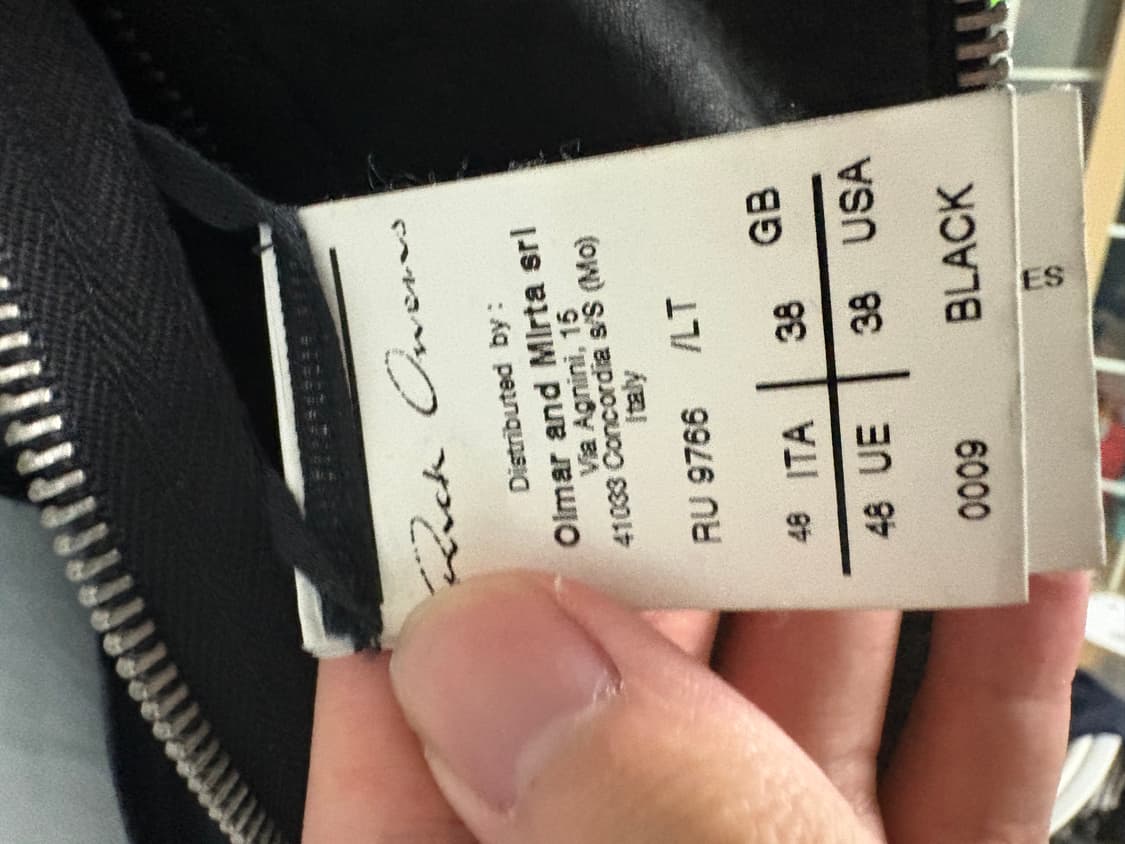 Rickowens 릭오웬스 스쿠버 레더자켓 48 상품이미지4