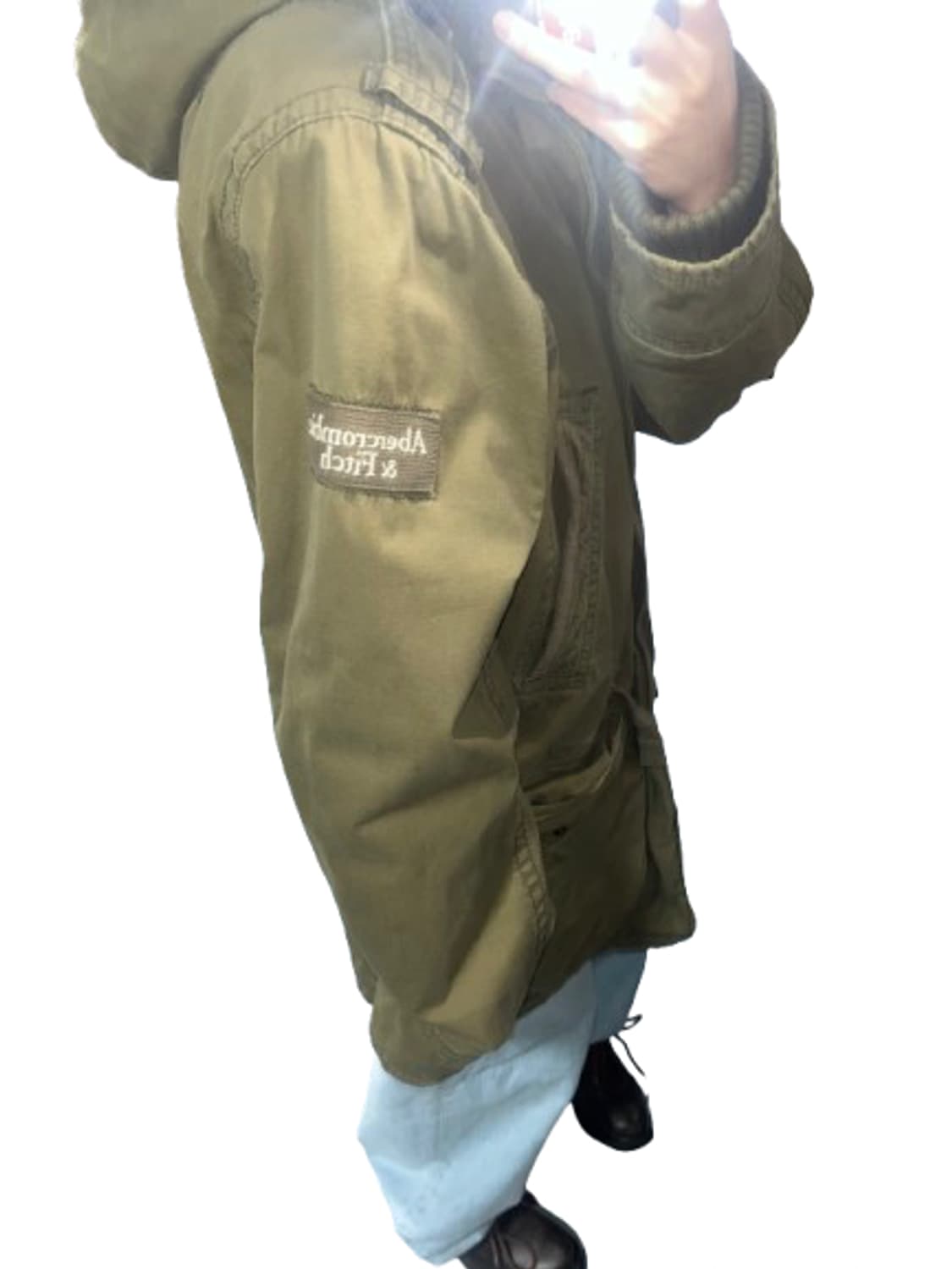 Abecrombie & Fitch 털 안감 카키 야상 상품이미지3