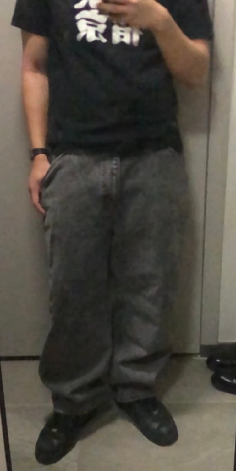 위캔더스 스톤 워시드 데님 블랙 상품이미지2