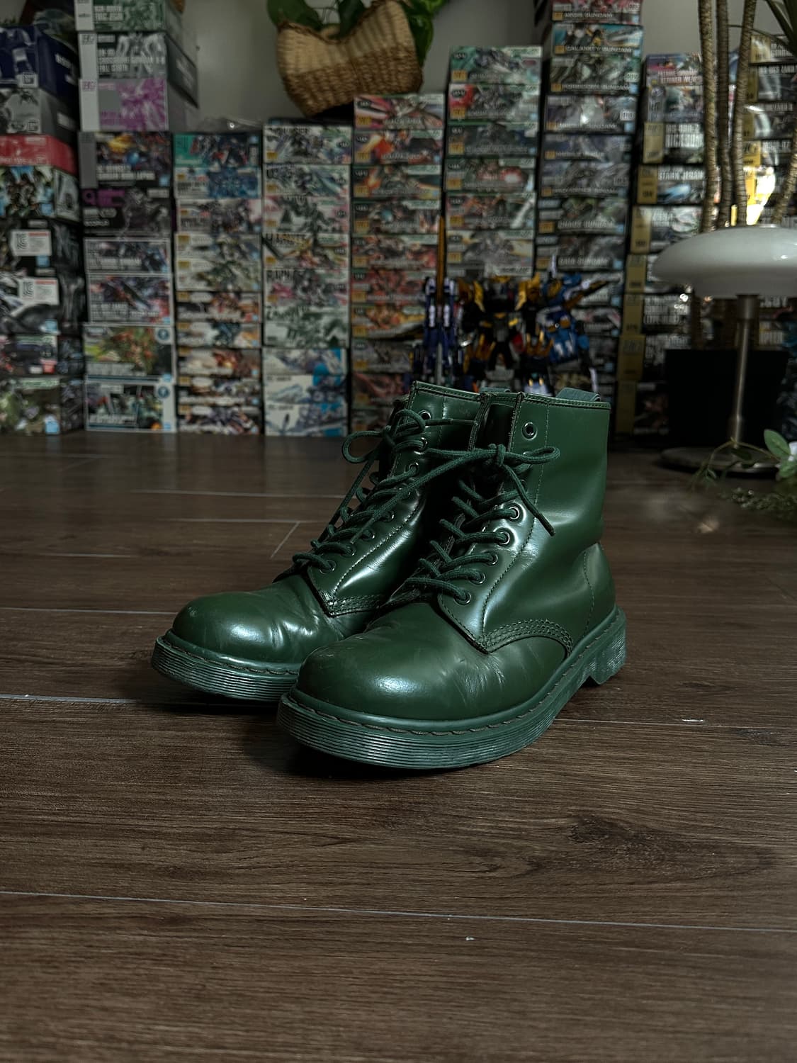 Dr Martens Limited 모노 그린 8홀 부츠 상품이미지5