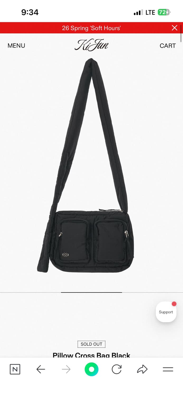 기준 패디드 크로스백 상품이미지1