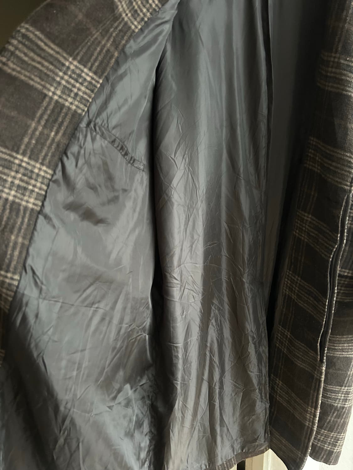 빔즈하트 체크 롱코트 상품이미지8