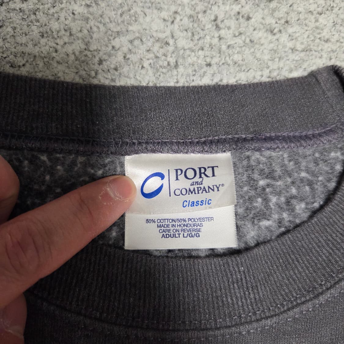 Port&Company 빈티지 맨투맨 L-XL(100-105) 상품이미지3