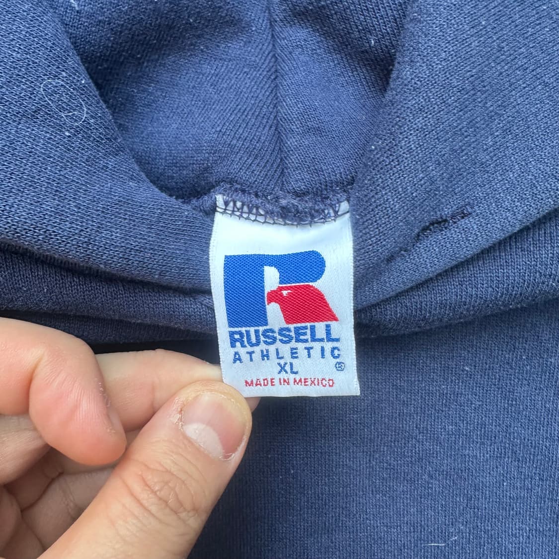 빈티지 90s 러셀 후드티 네이비  상품이미지3