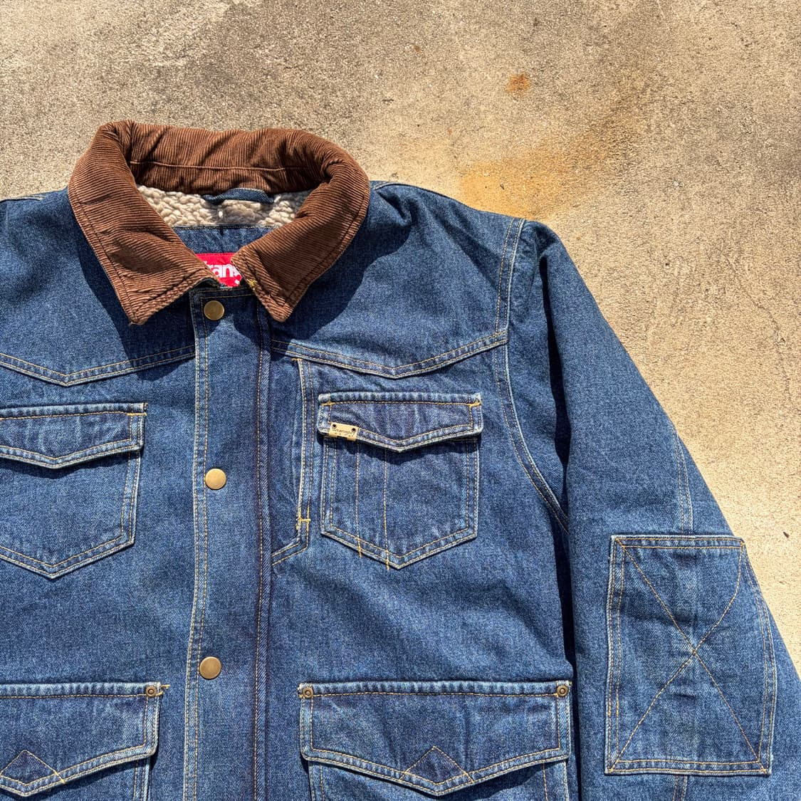 랭글러 빈티지 쉐르파 워크 데님자켓 L 상품이미지2