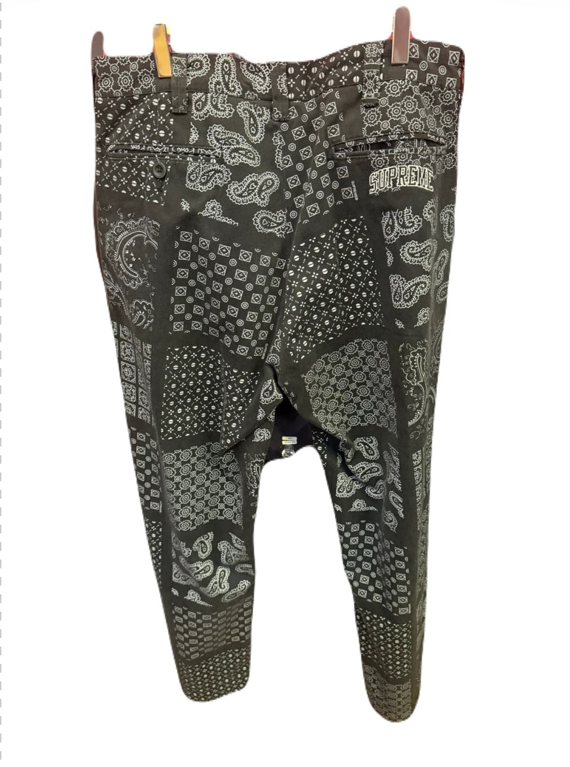 슈프림 블랙 프린팅 팬츠 상품이미지2