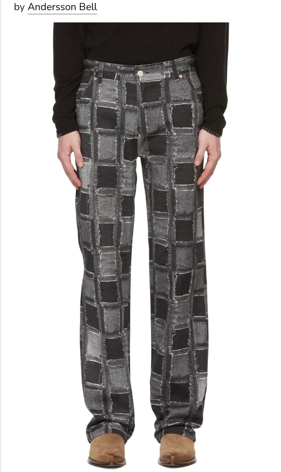 엔더슨벨 패치워크 데님 팬츠 상품이미지1