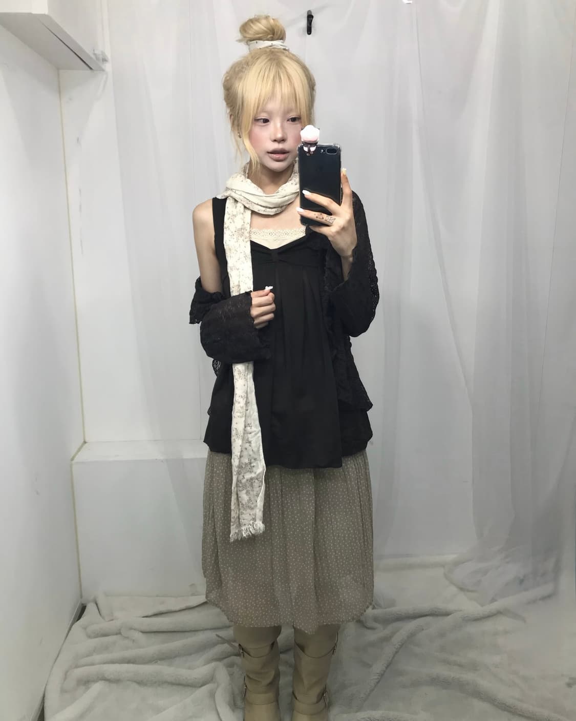 𝜗𝜚브라운 리본 러블리 하구미set 𝜗𝜚 상품이미지1