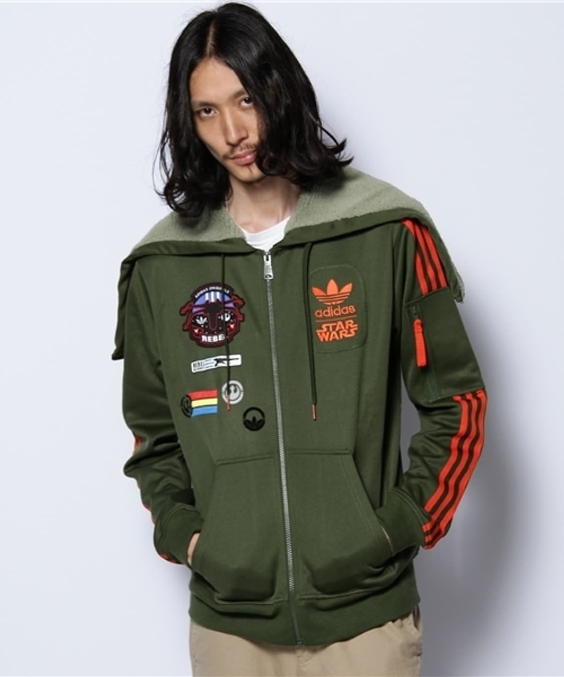 아디다스 오리지널스X스타워즈 후디 FLOCK X-WING 자켓 L(해외) 상품이미지5