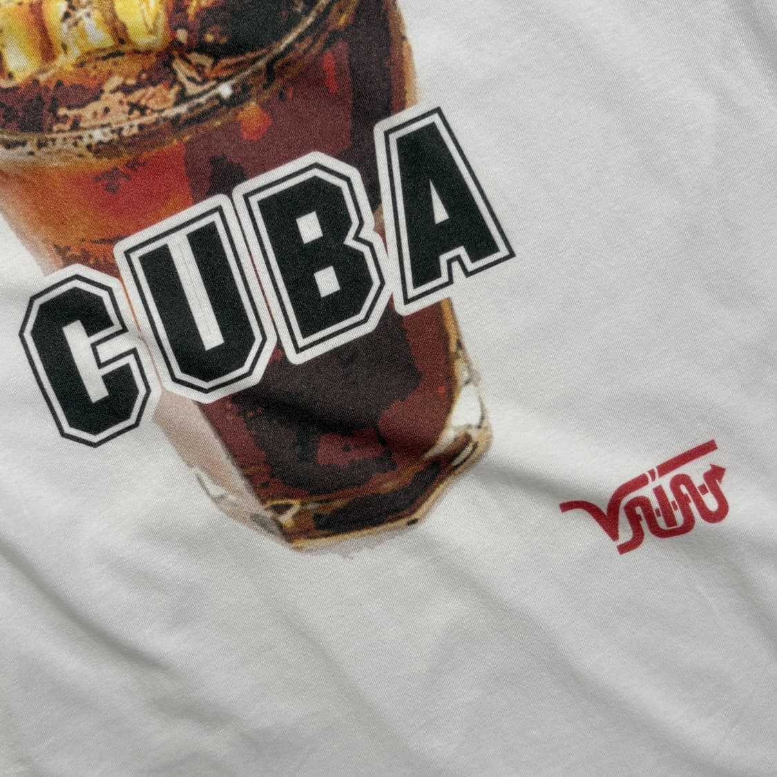[M] VAIA CUBA graphic T-shirt dead-stock 상품이미지4