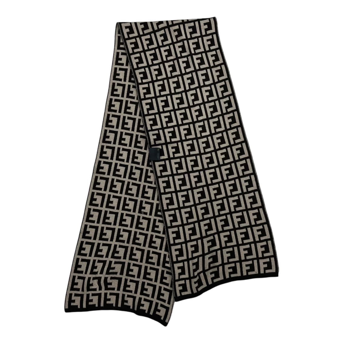 팬디 FF로고 브라운배색 아이보리 머플러 상품이미지3