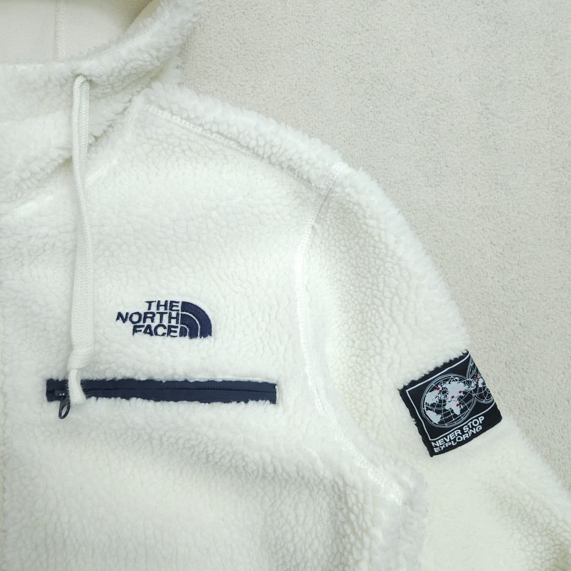 노스페이스 세이브 더 얼스 후리스 후드 집업 M 상품이미지4