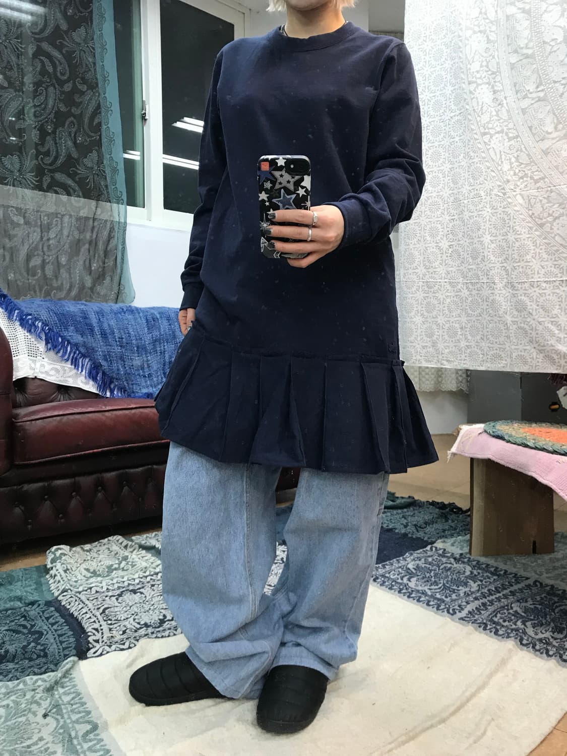 라코스테 네이비 프릴 원피스  상품이미지2