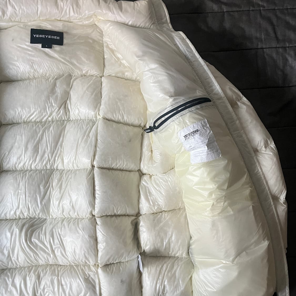 Yeseyesee 구스다운 패딩 자켓 (cream) L 상품이미지2