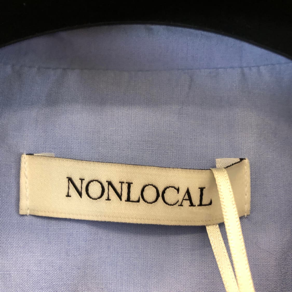 NONLOCAL (새상품) 논로컬 핀턱 커프스 오픈카라셔츠 F 상품이미지5