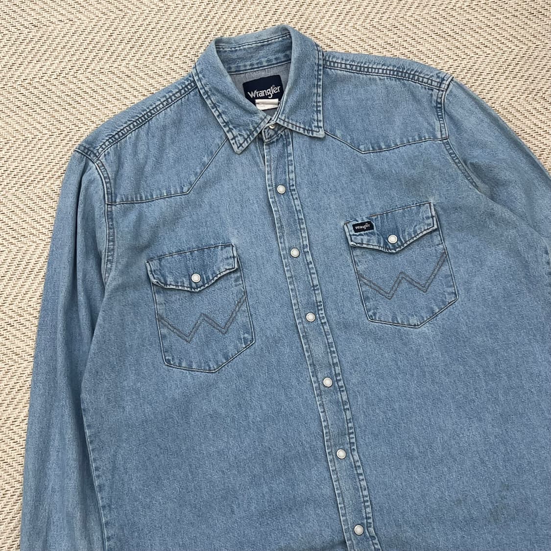 랭글러 투포켓 데님셔츠 r2621 상품이미지3