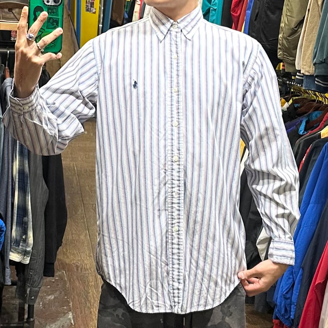 [HI] 폴로 랄프로렌 셔츠 클래식 스트라이프 상품이미지2