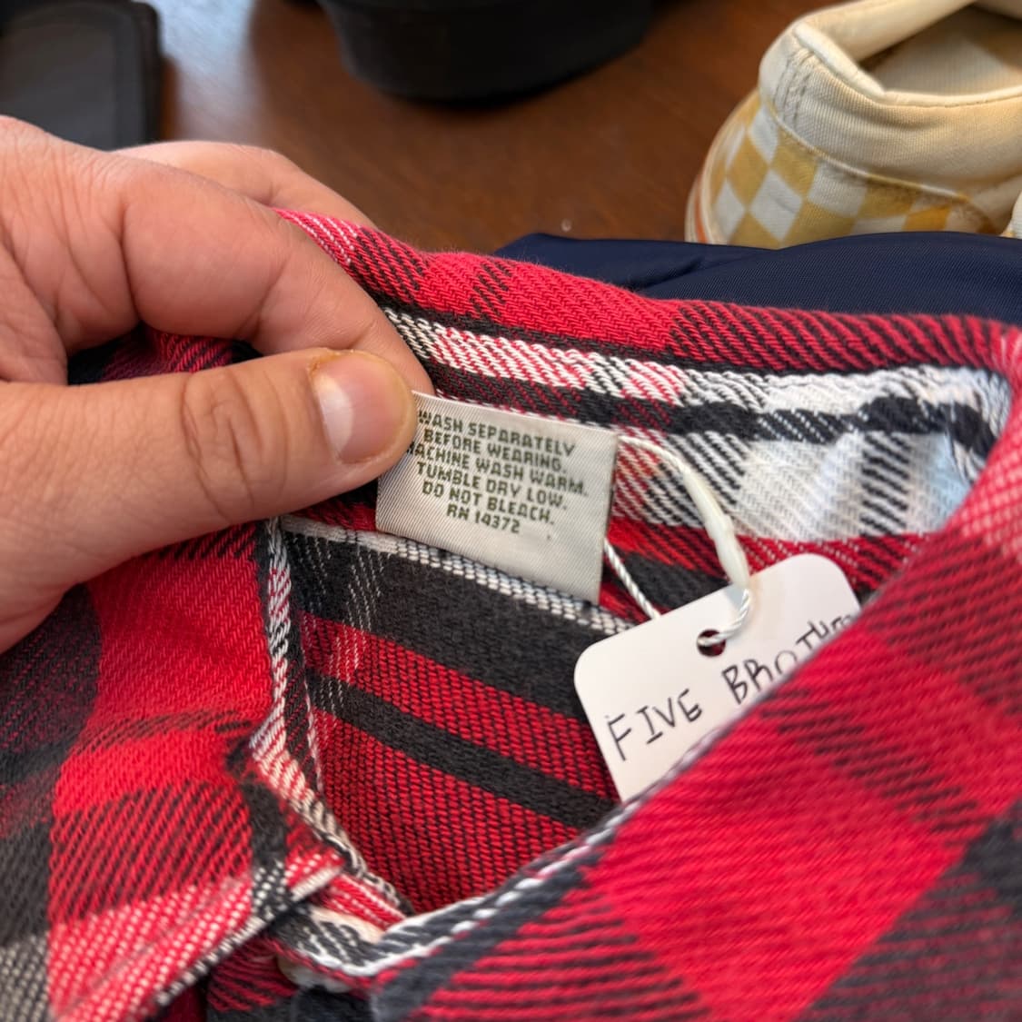 파이브 브라더 헤비 플란넬 셔츠 상품이미지4