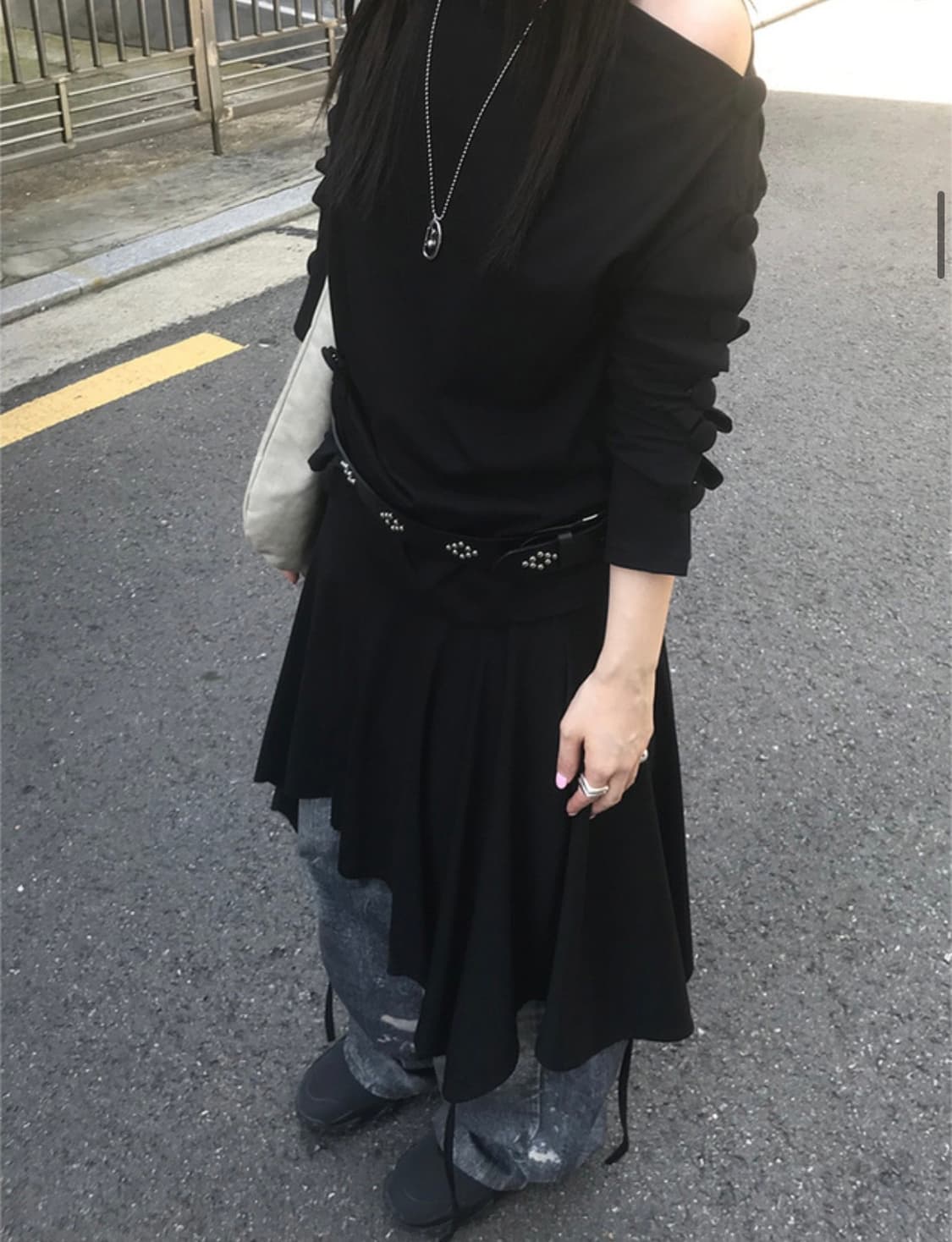 더니로 보트넥 버튼 티셔츠 (아이보리) 상품이미지7
