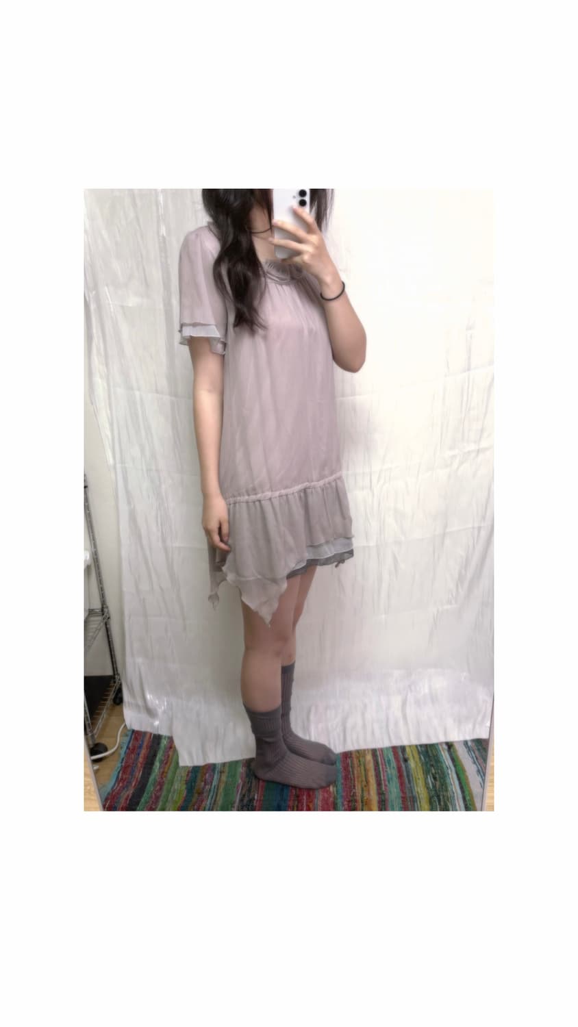 Pink Rose Ruffle Dress 상품이미지5