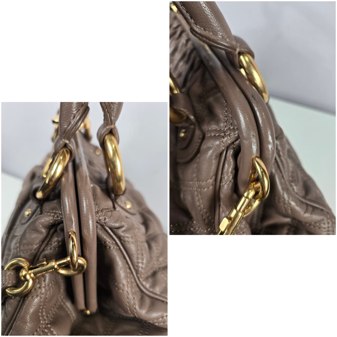 마크제이콥스 스탐백 라지 고트스킨 퀼팅 체인백 가방 정품 스탐 상품이미지5