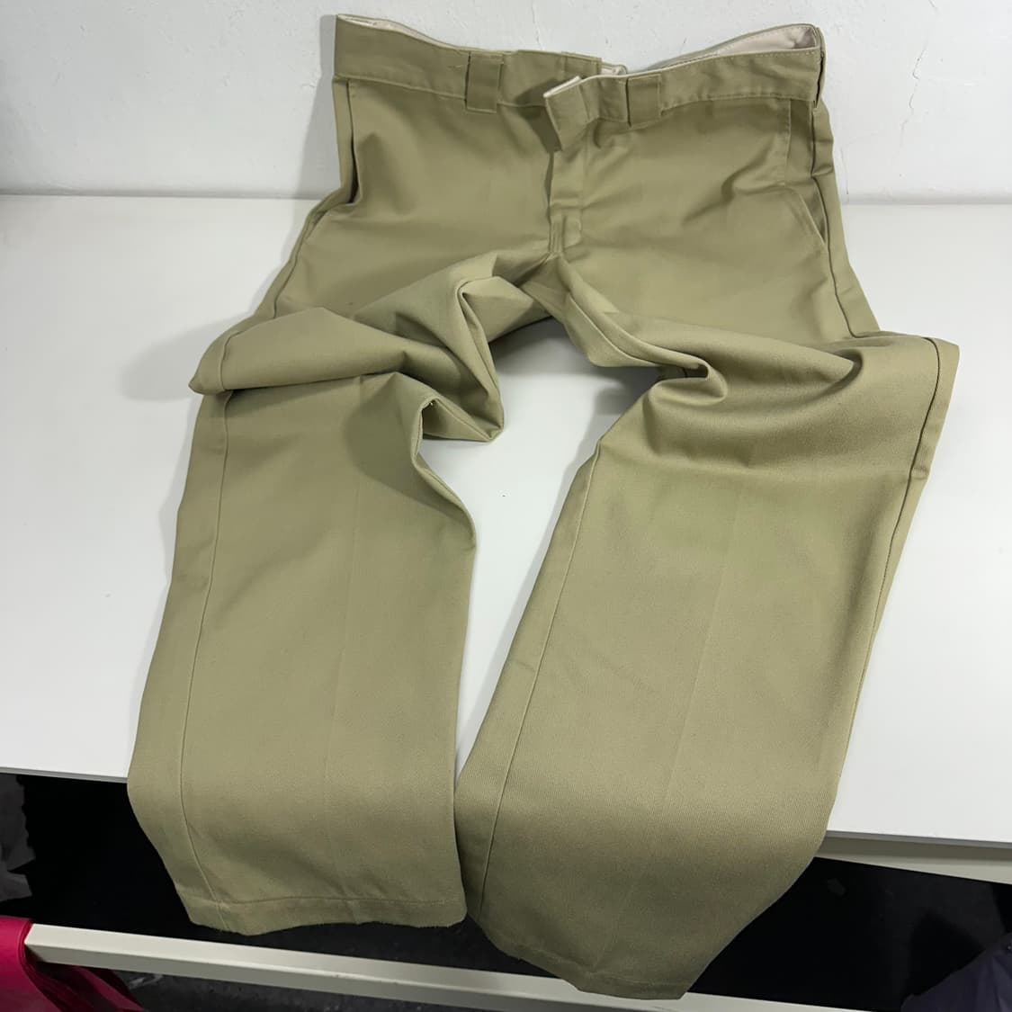 32 디키즈 574 베이지 슬림스트레이트 치노팬츠 상품이미지3