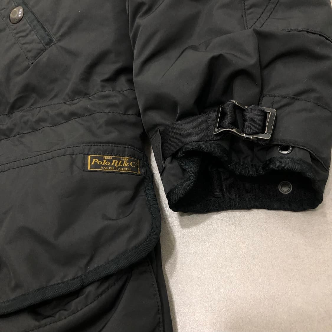 폴로 랄프로렌 NB3 덕다운 파카 L 밀리터리 피쉬테일 점퍼 블랙 상품이미지3