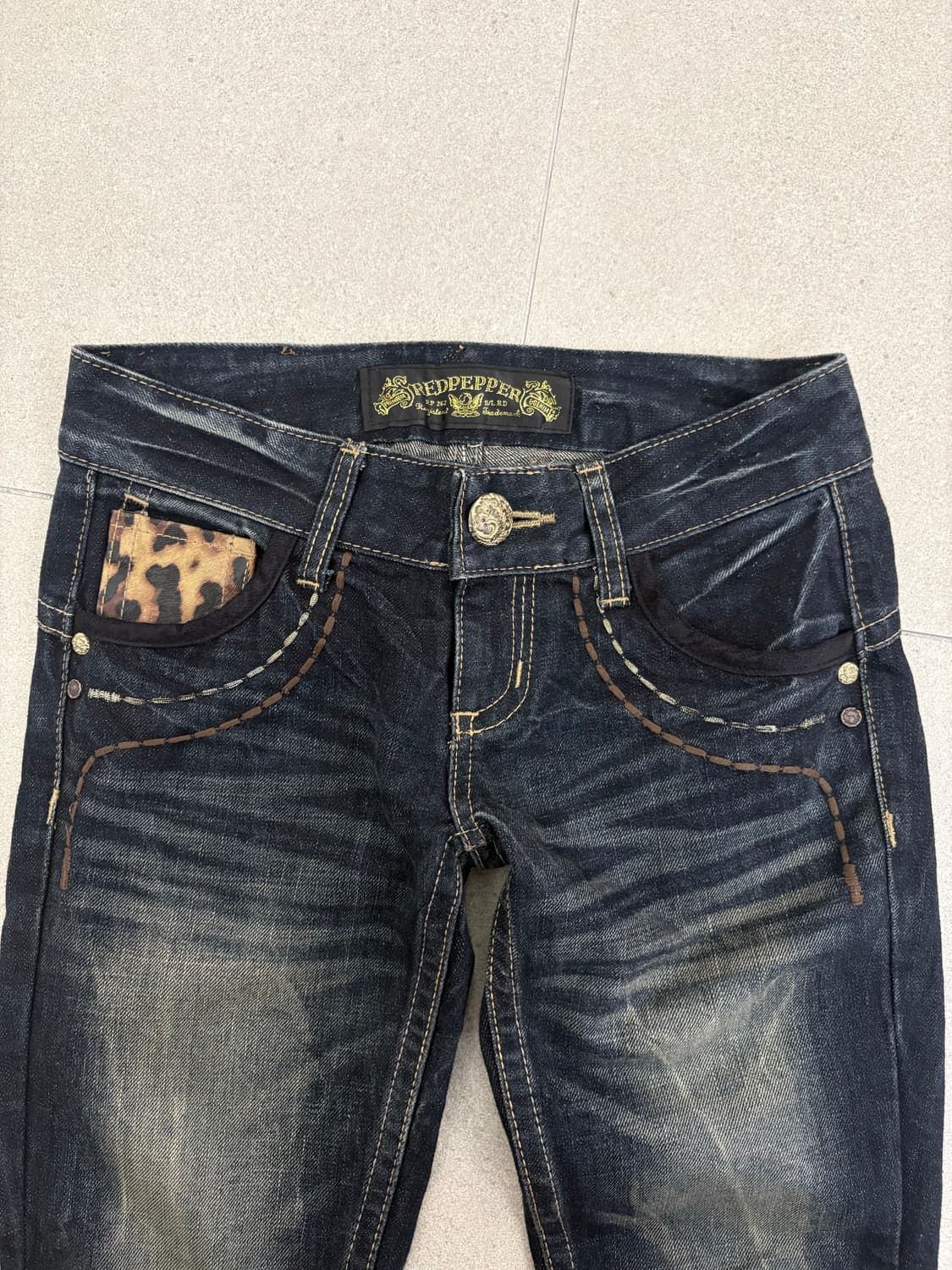 레드 페퍼 해골 부츠컷 팬츠 상품이미지6