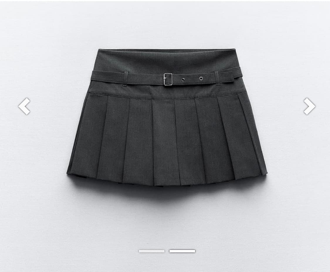 자라 zara 박스 플랫 스커트 xs 24 상품이미지1