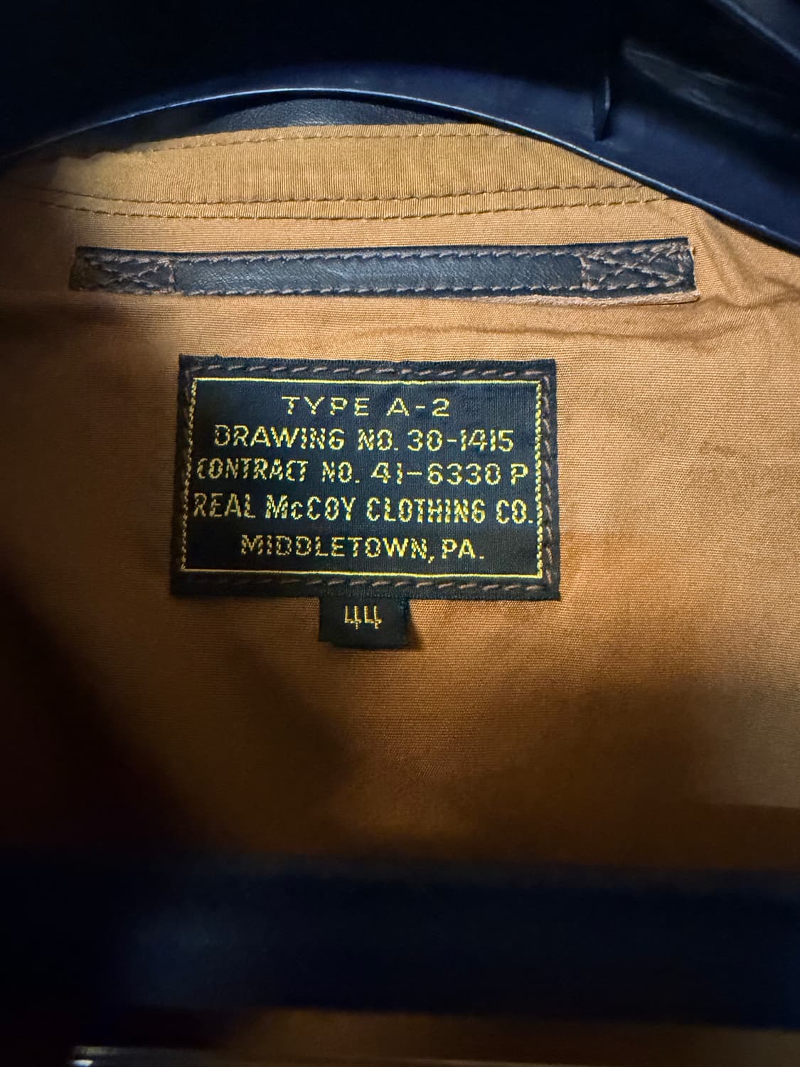 The Real McCoy's A-2 가죽 자켓 44 상품이미지4