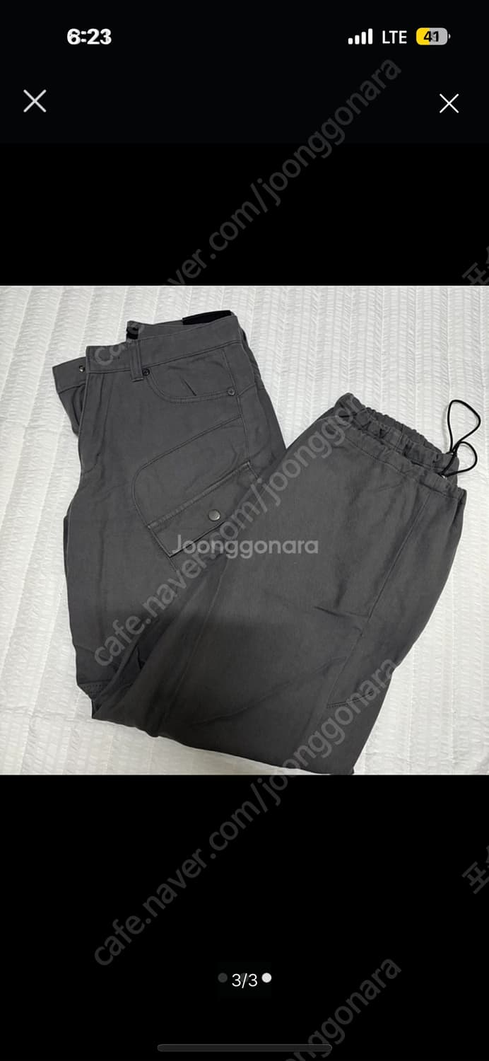 애드오프 ACCRA TWILL CARGO PANTS CHARCOA 바지 상품이미지3