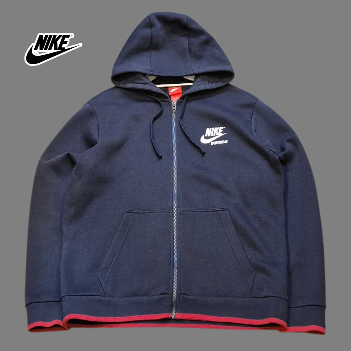 XL 나이키 네이비 빅로고 후드집업  상품이미지1