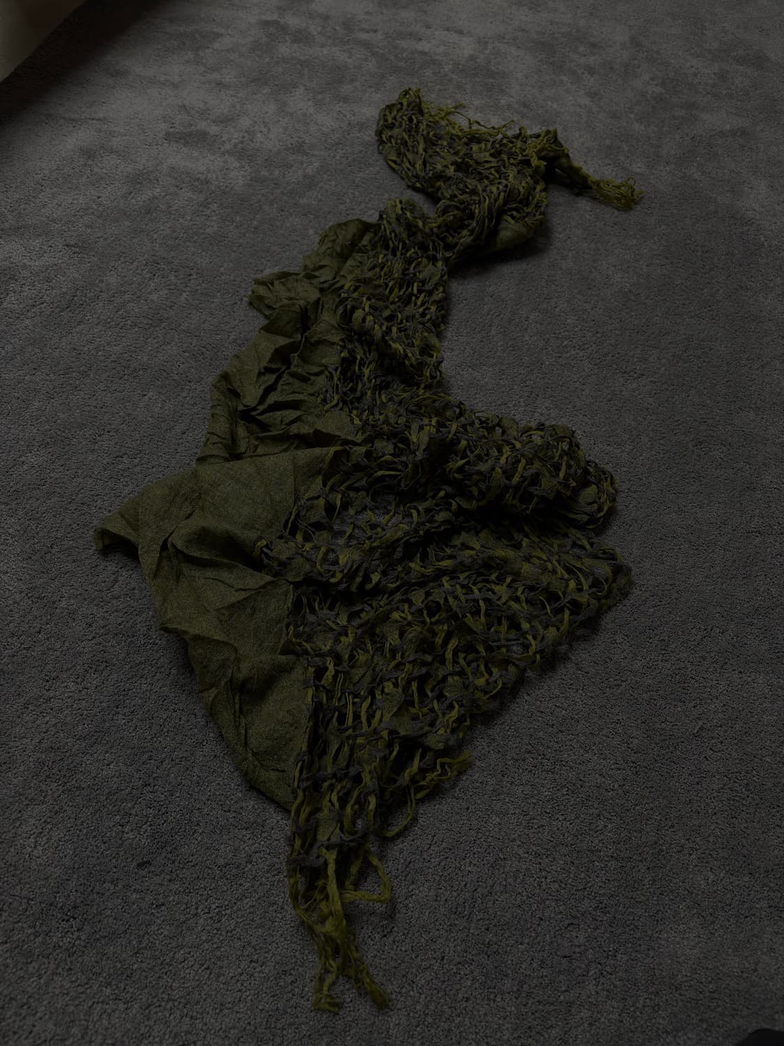 Vintage v-kei punk mood fishnet scarf 상품이미지1