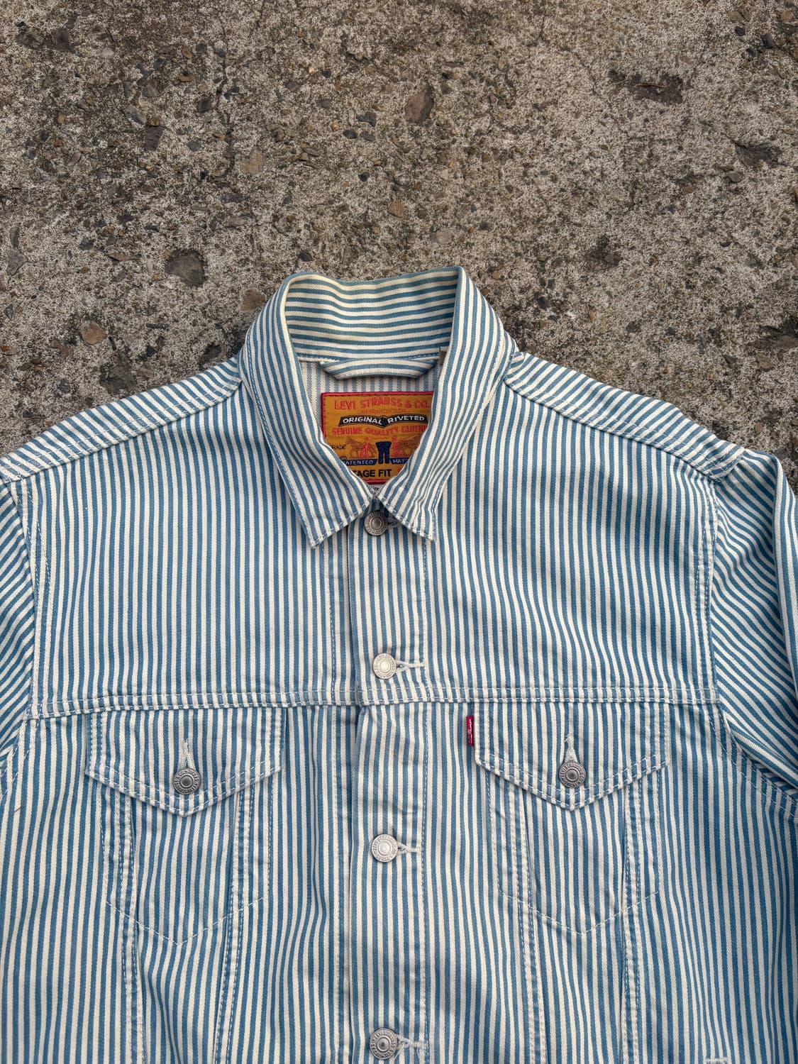 리바이스 스트라이프 데님 트러커 자켓 상품이미지3