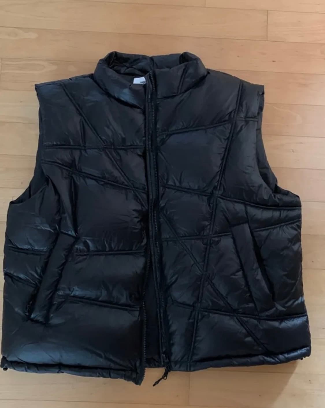 (L) 노매뉴얼 패딩 베스트 무광 블랙 상품이미지1