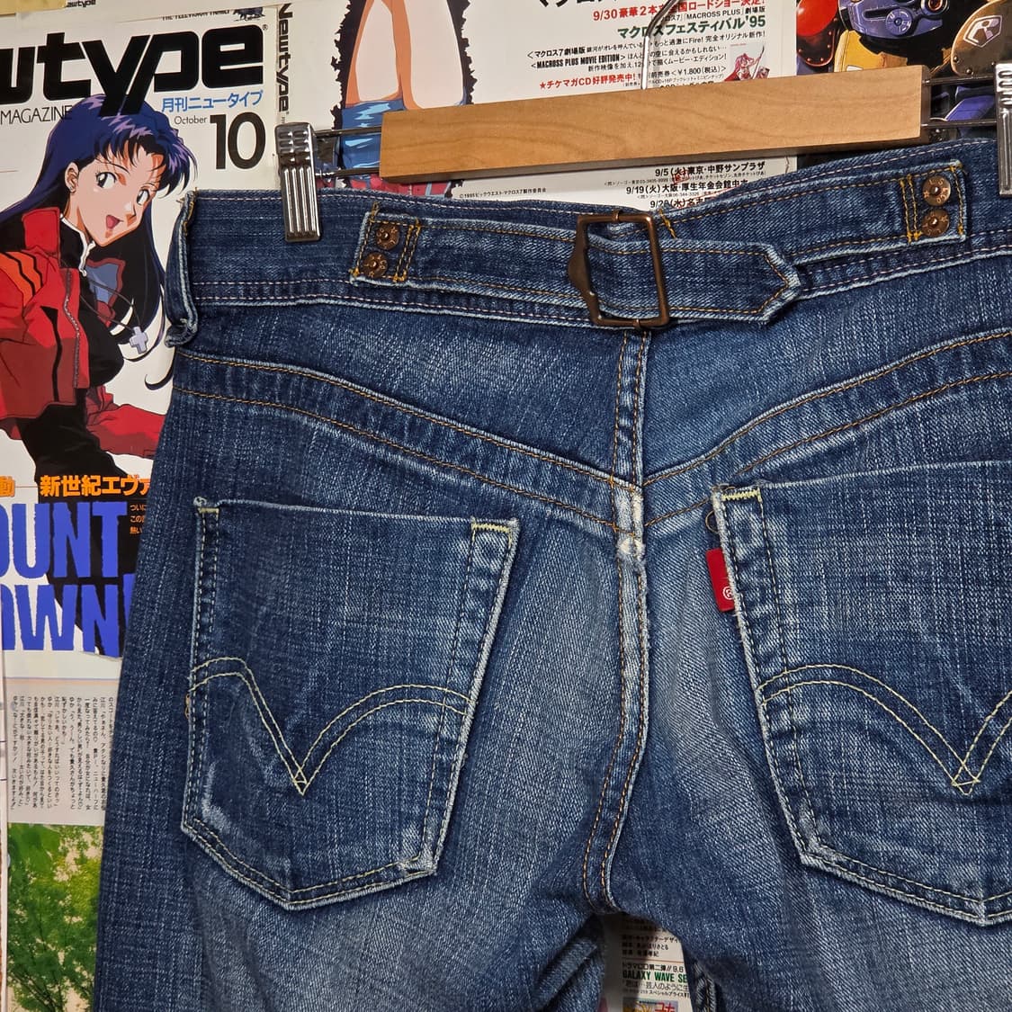 리바이스 513 신치백 로우라이즈 버튼 플라이 데님 팬츠 상품이미지3