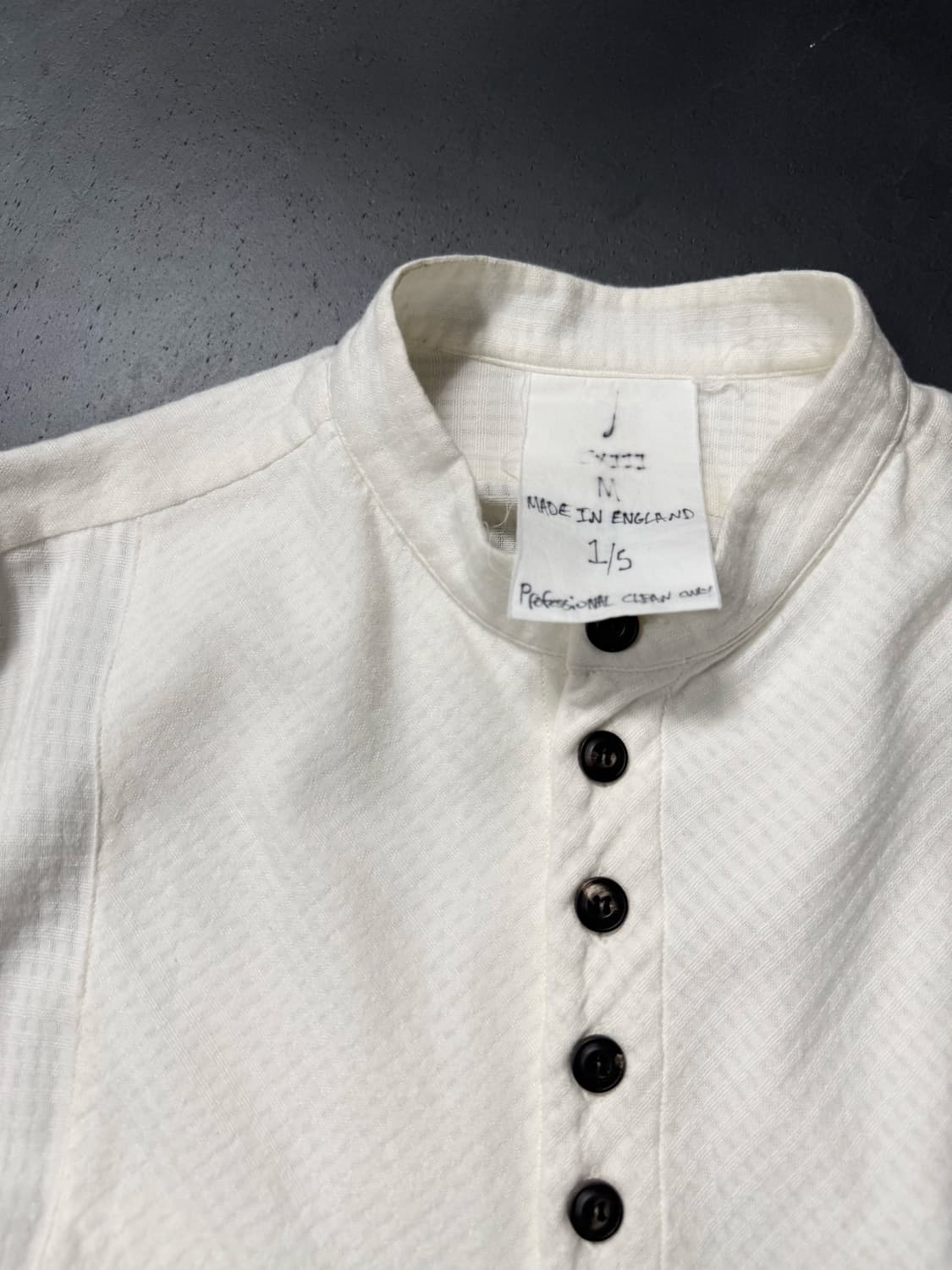 John Alexander Skleton Band Collar Shirt 상품이미지5