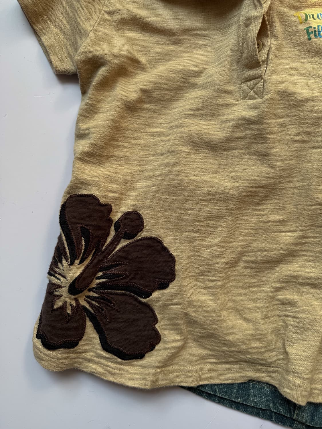 Floral Patch Rainbow Print Shirt 0356 상품이미지4