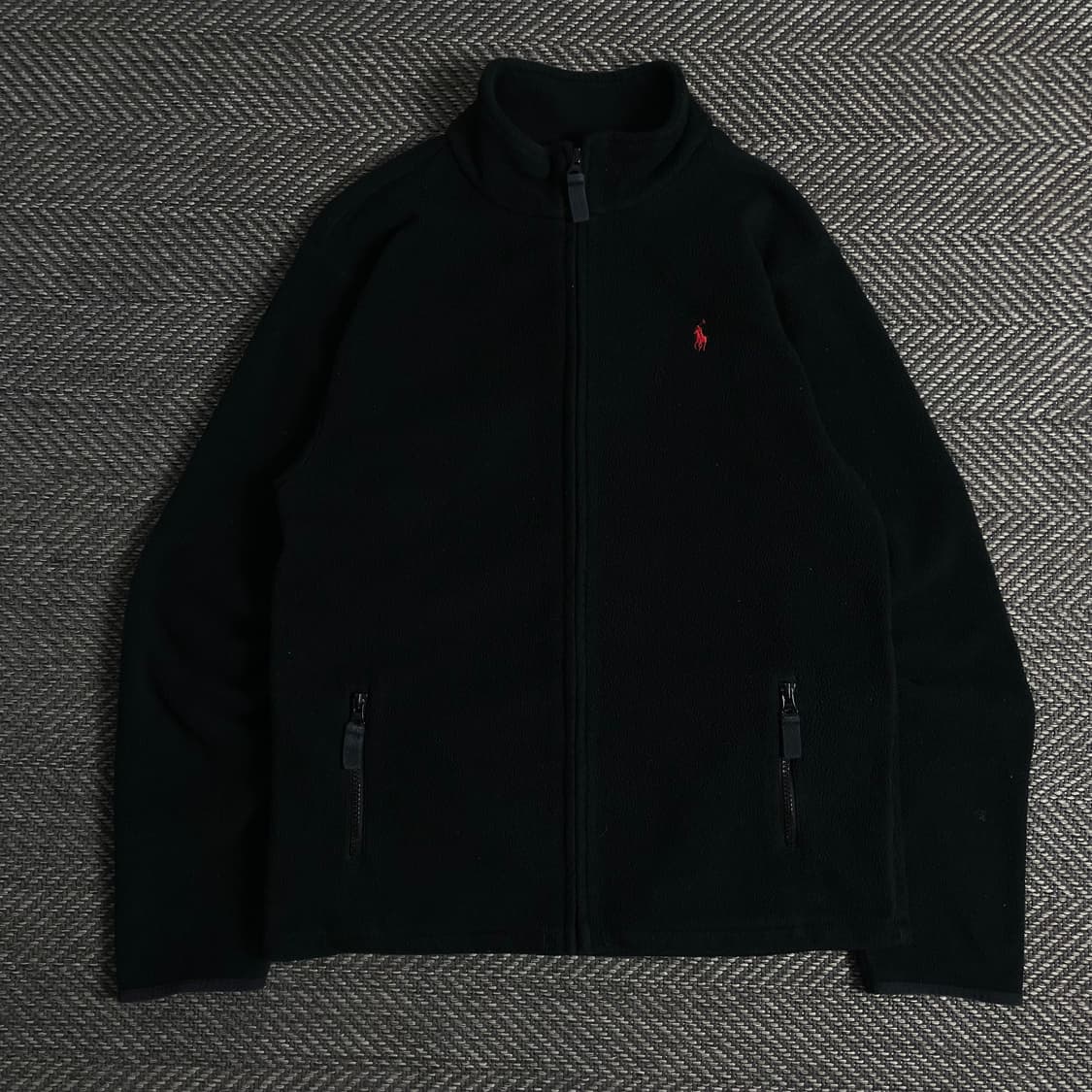 폴로 랄프로렌 포니 블랙 미니멀 후리스 자켓y 3427 상품이미지2