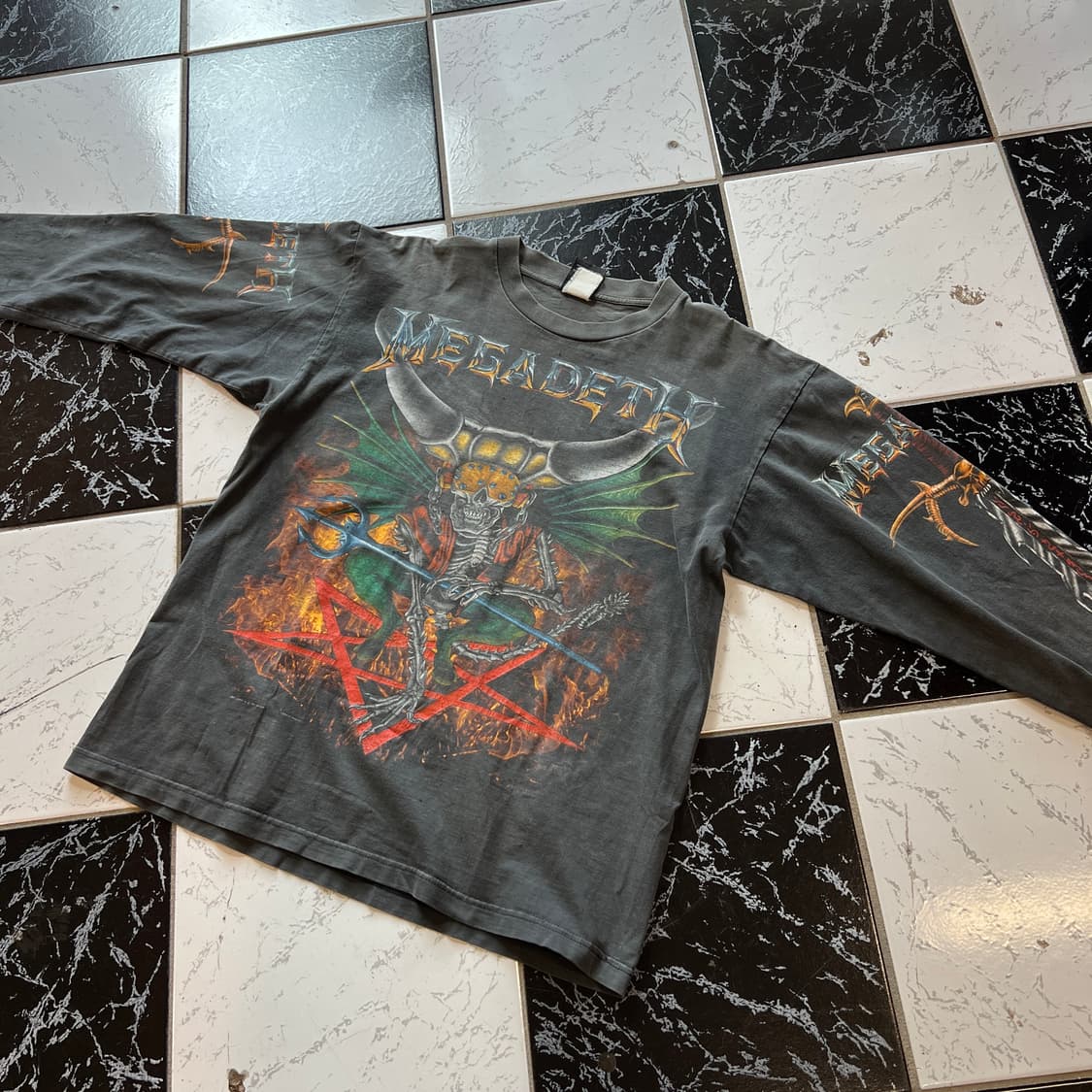 90s mega deth long sleeve 상품이미지3