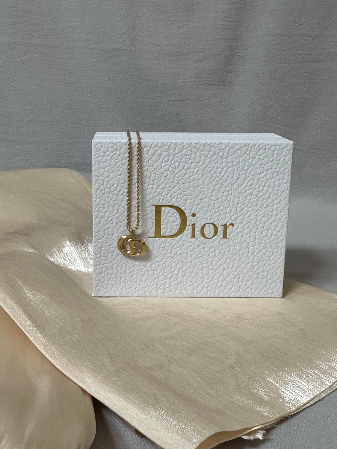 디올 CD 로고 골드 레드벨벳 예리 목걸이 상품이미지6