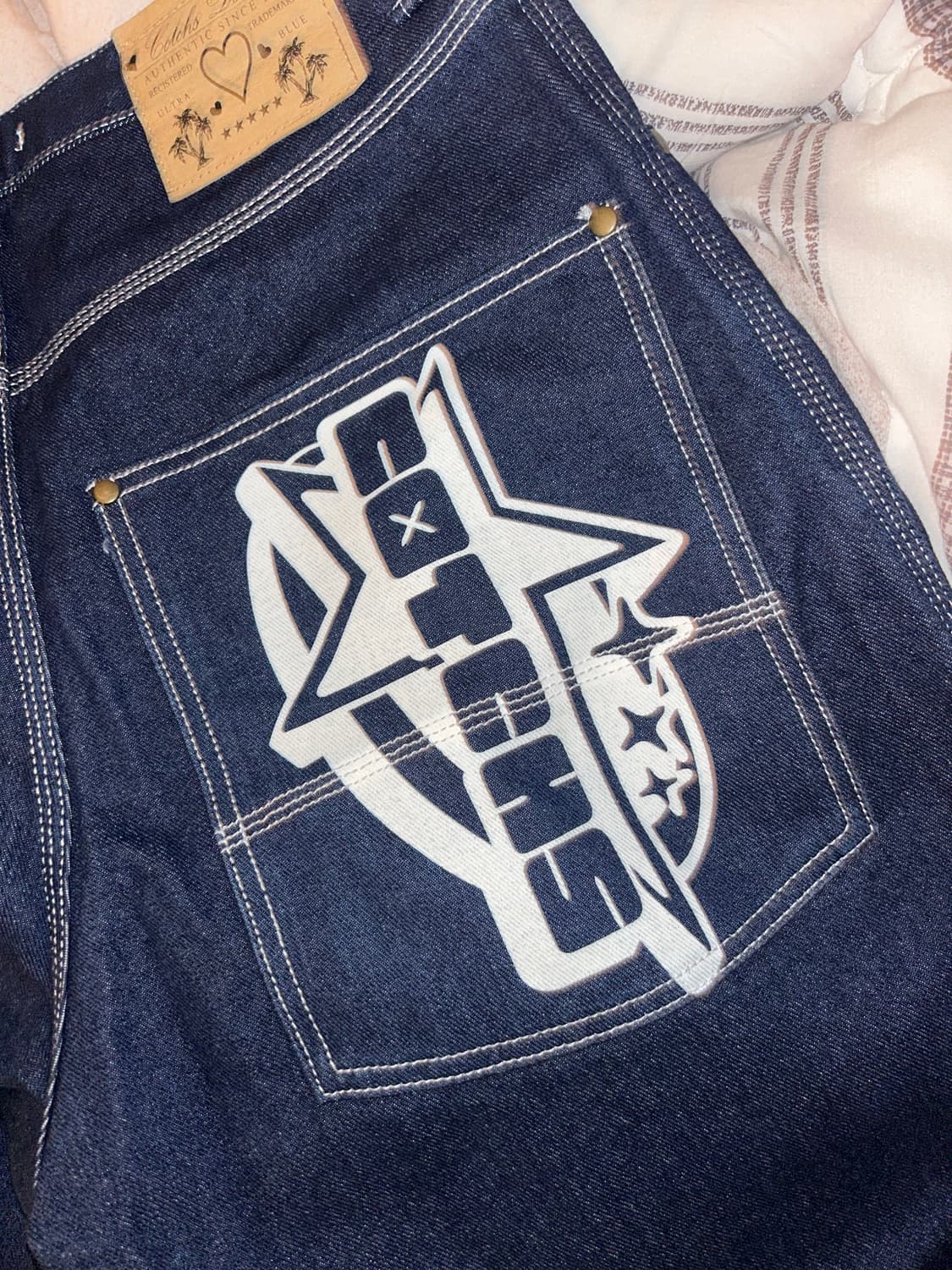 카치스 스타 데님 팬츠 / 래퍼 바지 / 이영지 바지 상품이미지4