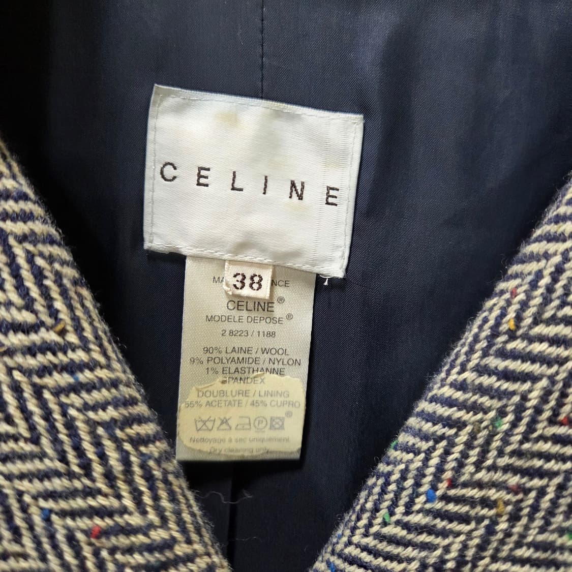 셀린느 헤링본 코트 상품이미지5