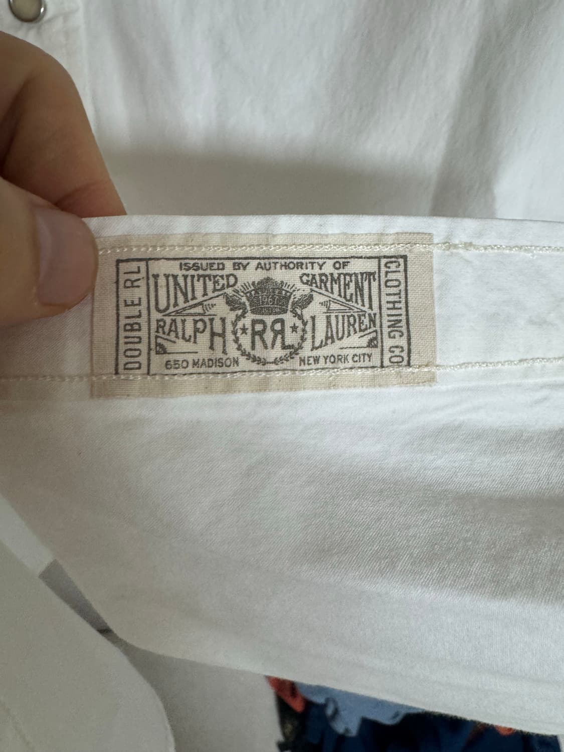 M RRL 더블알엘 웨스턴 셔츠 화이트 상품이미지7