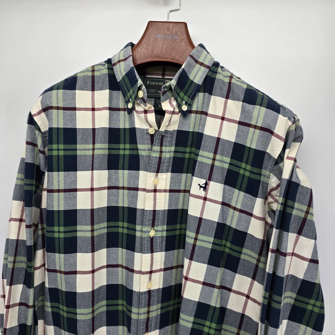 아메리칸 빈티지 감성 체크 셔츠 상품이미지2