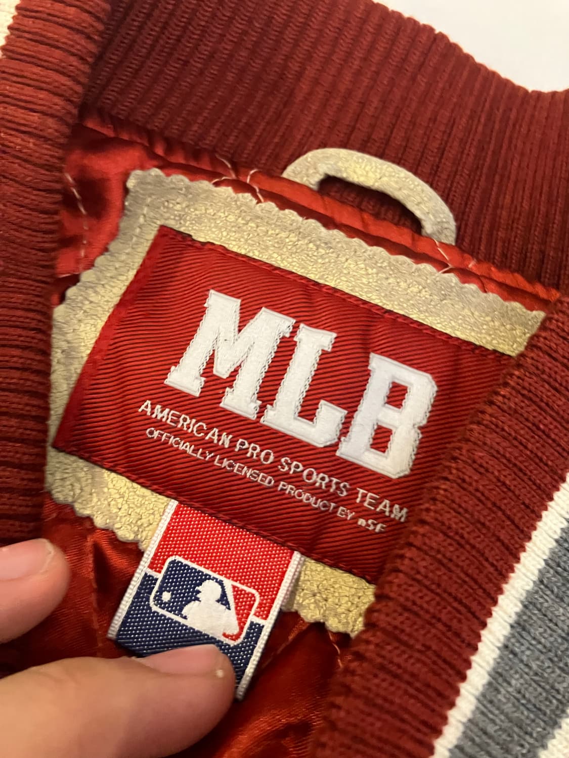 90s MLB 밀워키 브루어스 울 바시티 자켓 상품이미지6